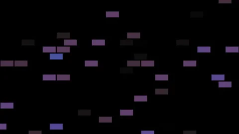 Abstract multi colorful brick pattern 3D animation seamless loop background Stock Footage 260536120