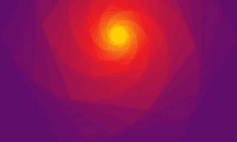 Abstract multi hexagon color background. Stock Illustration