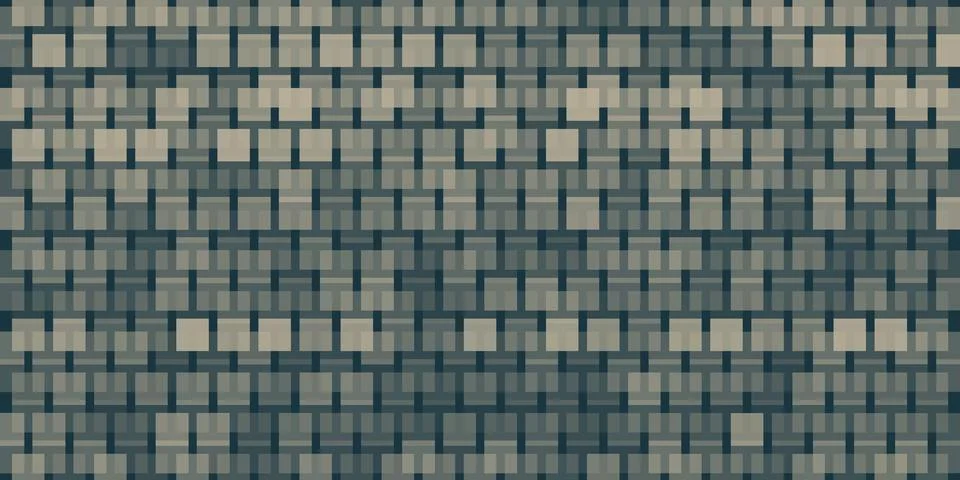 Abstract Multi Layered Translucent Tiled 3D Pattern, Squares with Changing .. Stock Illustration