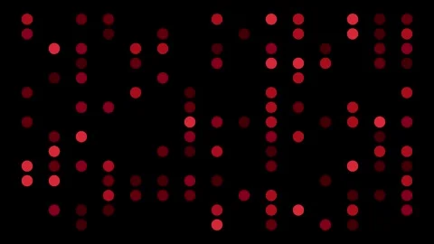 Abstract Multi-Shade Red Digital Dot Animation Stock Footage 332256427
