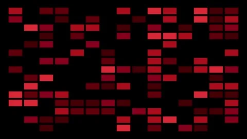 Abstract Multi-Shade Red Digital Block Animation Stock Footage 332792528