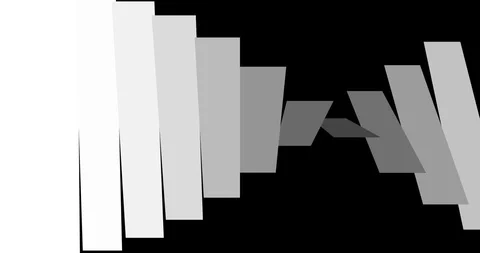 Abstract multi transition shape triangle and square lines wave brush stroke Stock Footage 100355119