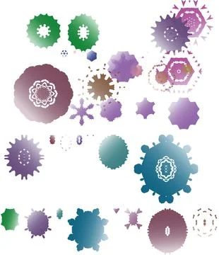 Abstract Multi-Use Gradient Vector Shape Modern Digital Design Group Stock Photos