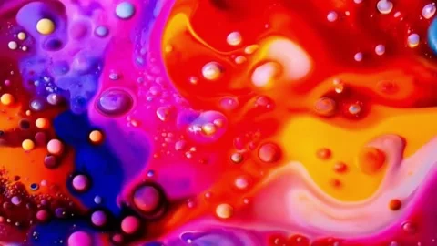 Abstract multicolor background with bubbles Stock Footage 280719955