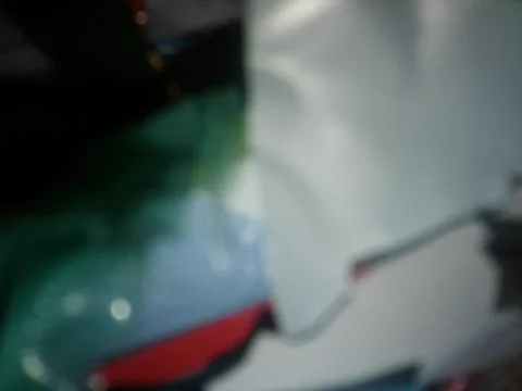 Abstract multicolor background with different elements in space in close up e Stock Photos