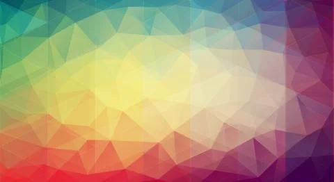 Abstract multicolor background with gradient triangle shapes Stock Illustration