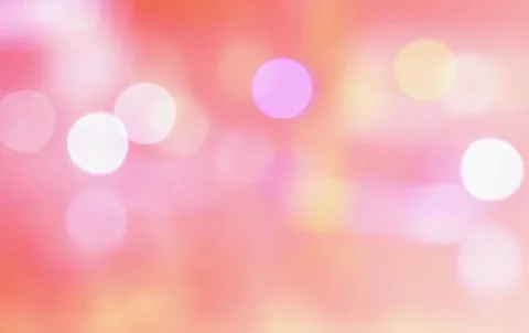 Abstract multicolor blurred bokeh light on light pink blackground Stock Photos