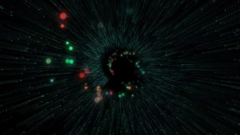 Abstract Multicolor Bokeh Light Particles Background Stock Footage 333262174