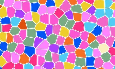 Abstract multicolor broken stained glass mosaic background. Stock Illustration