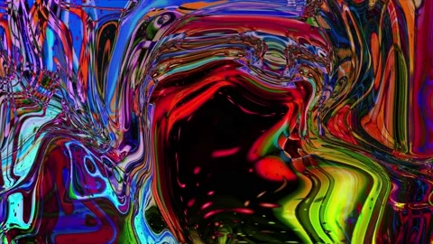 Abstract multicolor colorful liquid background Stock Footage 194816179