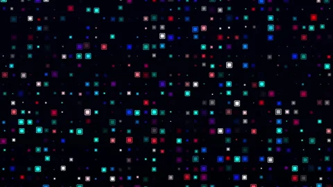 Abstract Multicolor Digital Big Data Video Animated Background Stock Footage 336038984