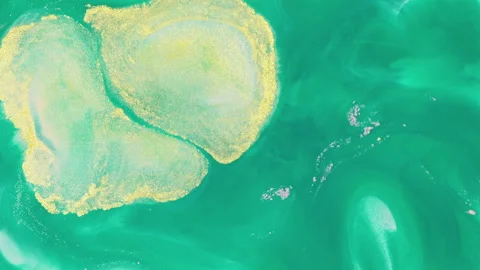 Abstract multicolor fluid diffusion with organic ink swirls and liquid textures Stock Footage 331666221