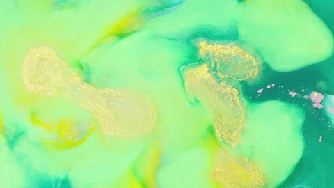 Abstract multicolor fluid diffusion with organic ink swirls and liquid textures 스톡 동영상 331667183