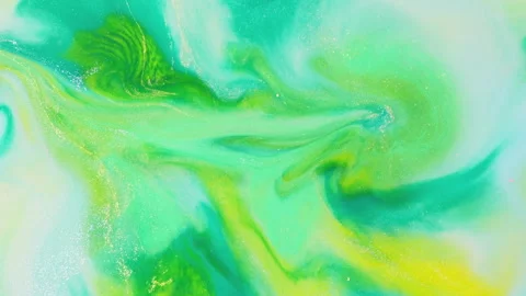 Abstract multicolor fluid diffusion with organic ink swirls and liquid textures Stock Footage 331667696