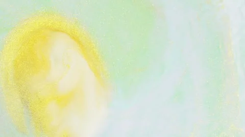 Abstract multicolor fluid diffusion with organic ink swirls and liquid textures Stock-Footage 331670073
