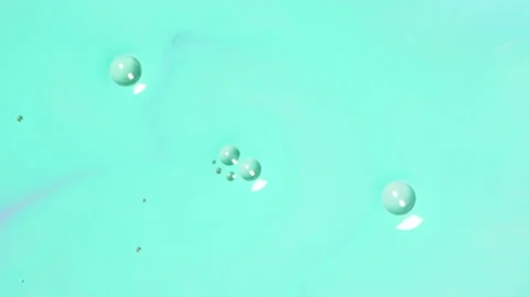 Abstract multicolor fluid diffusion with organic ink swirls and liquid textures Stock-Footage 331672887