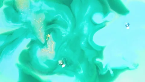 Abstract multicolor fluid diffusion with organic ink swirls and liquid textures Stock Footage 331673900