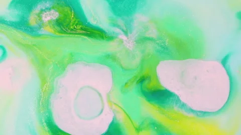 Abstract multicolor fluid diffusion with organic ink swirls and liquid textures 스톡 동영상 331695370