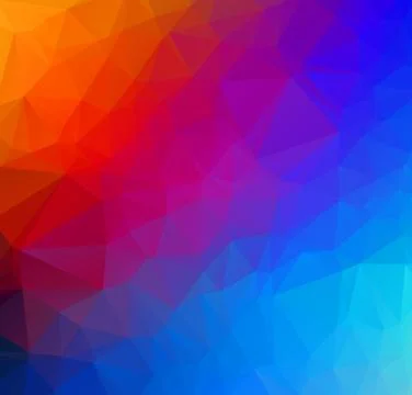 Abstract Multicolor geometric rumpled triangular low poly origami style gradi Stockillustratie