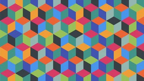 Abstract multicolor hexagon pattern background stock vector Stock Illustration