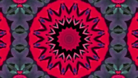 Abstract Multicolor Kaleidoscope Patterns. 4K Motion Graphics Background Stock Footage 142421261