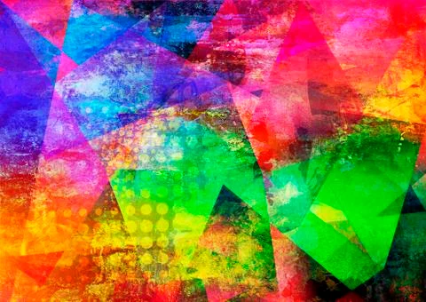 Abstract multicolor layer artwork Stock Illustration