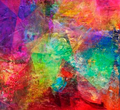Abstract multicolor layer artwork Stock Illustration