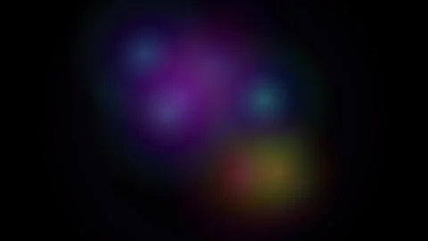 Abstract multicolor light leaks background with floating bokeh circles of p.. Video stock 345984276