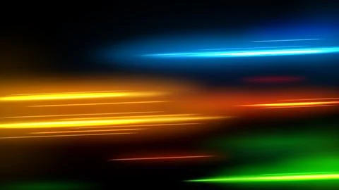 Abstract Multicolor Line of Light, Isolated and Easy to Edit, Vector Illust.. Stock Illustration