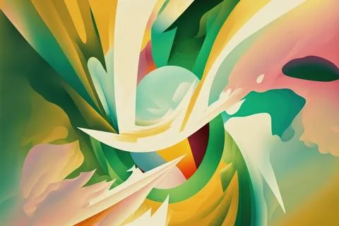 Abstract multicolor liquid effect style background Stock Illustration