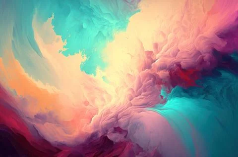 Abstract multicolor liquid effect style background Foto stock