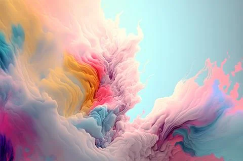 Abstract multicolor liquid effect style background Foto stock