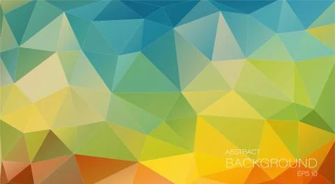 Abstract Multicolor mosaic background Stock Illustration