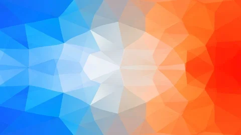 Abstract multicolor origami shape layout darker on the outside and getting white Stock Footage 128351278