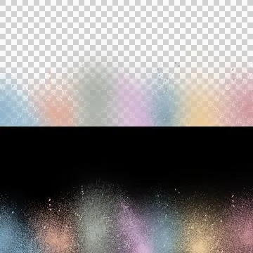 Abstract Multicolor Overlay Isolated on Transparent Background  Stock Illustration