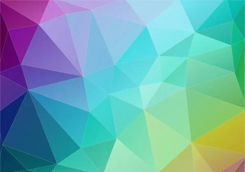 Abstract multicolor polygonal background Stock Illustration