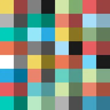 Abstract multicolor seamless pattern Stock Illustration