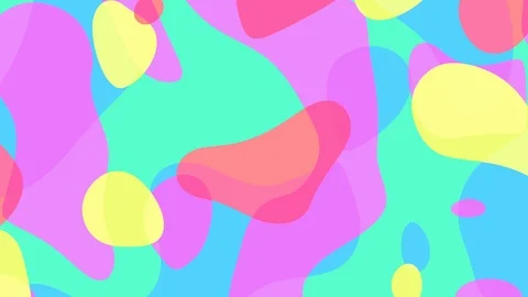 Abstract multicolor stains loopable motion background Stock Footage 93477099