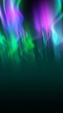 Abstract multicolored aurora waves blending purple, green, and blue tones i.. Stock Illustration