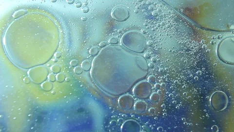 Abstract multicolored background bubbles of liquid in motion Vídeo Stock 87192553