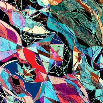 Abstract multicolored background Stock Illustration