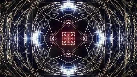 Abstract multicolored background of kaleidoscope effect. Stock Footage 82465752