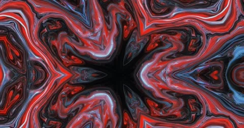 Abstract multicolored background with kaleidoscope effect. Red, Black, Blue Stock-Footage 303933422