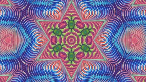 Abstract multicolored background with kaleidoscope effect. Stock-Footage 308968913