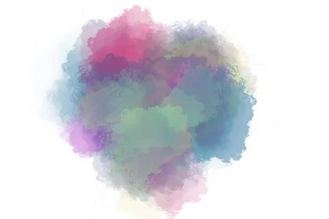 Abstract multicolored background texture ,brush strokes with watercolor paints Stock Illustration