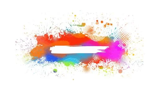 Abstract multicolored blots for text. Vector illustration Stock Illustration