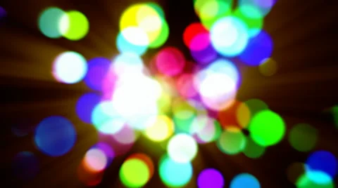 Abstract multicolored bokeh lights defocused motion background Stock-Footage 58666534