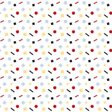 Abstract multicolored bright geometric seamless Stock Illustration
