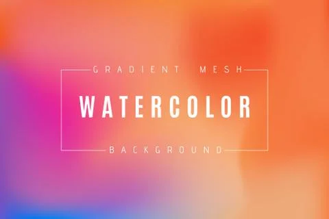 Abstract multicolored bright gradient mesh oriental orange background Stock Illustration