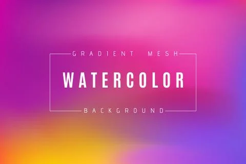 Abstract multicolored bright gradient mesh vector background. Stock Illustration